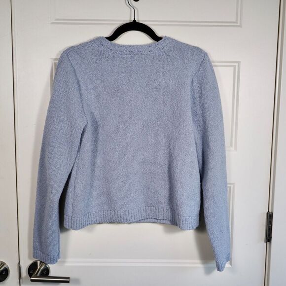 H&M Cardigan Powder Blue Knit‎ Sweater Size Small - Picture 6 of 7